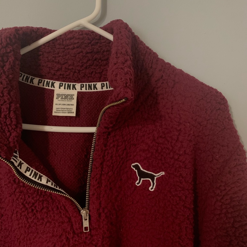 PINK quarter zip pullover - Picture 2 of 2